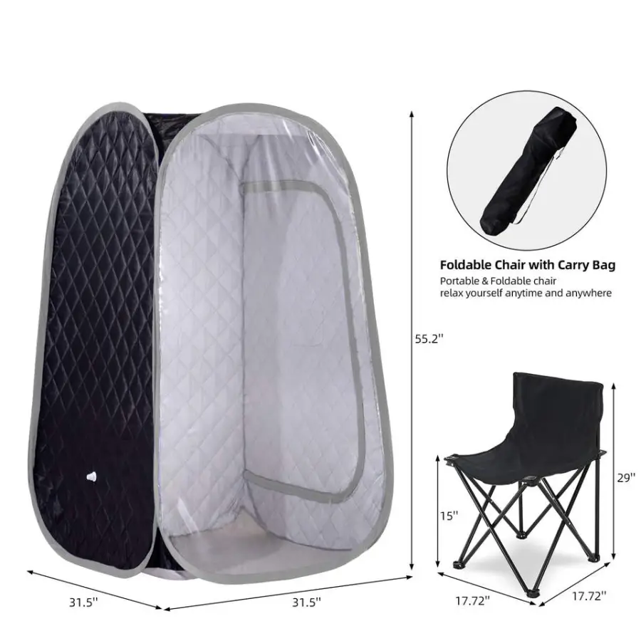 Smartmak Portable Steam Sauna Indoor Bath Steam Sauna Tent — image 2
