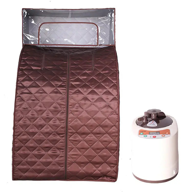 Smartmak Indoor Use Portable Sauna Tent 1 Person Relax Steam Sauna with Steamer — image 2