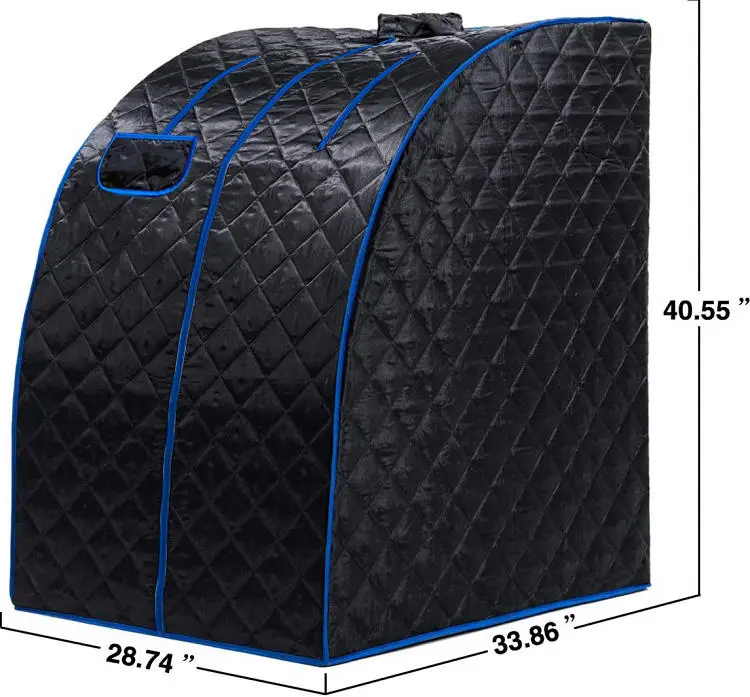 Home Portable Sauna Slim Steam Sauna 1 Person Size Sauna Tent — image 3
