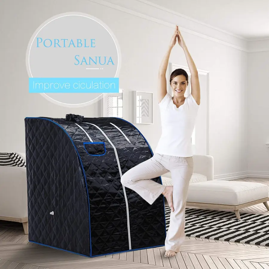Home Portable Sauna Slim Steam Sauna 1 Person Size Sauna Tent — image 5