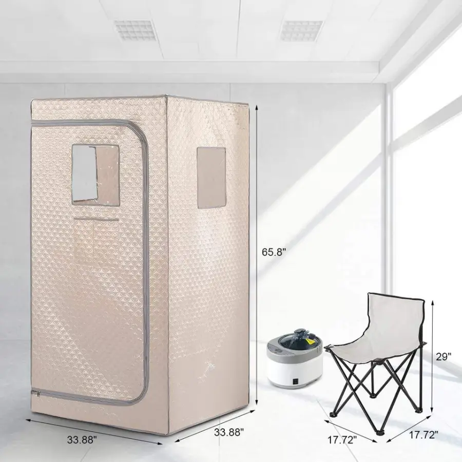 Portable Full Body Steam Sauna 1 Person Size Sauna Tent for Home Spa — image 5