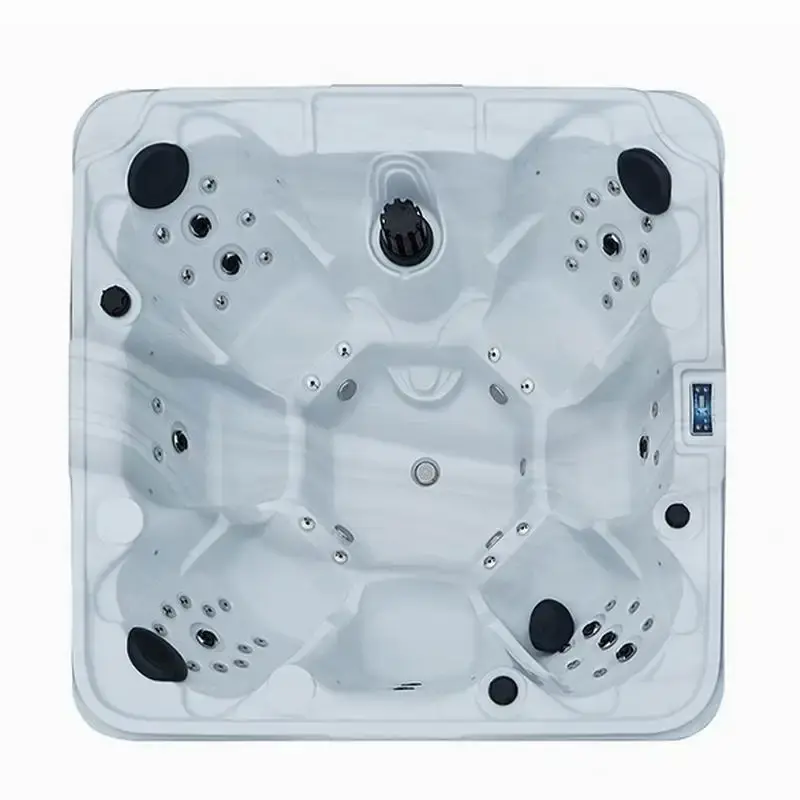 Balboa 6 Person Hot Tubs Made in China Salt Water Overflow Garden Baths Deluxe Outdoor Spa Hot Tub — image 4