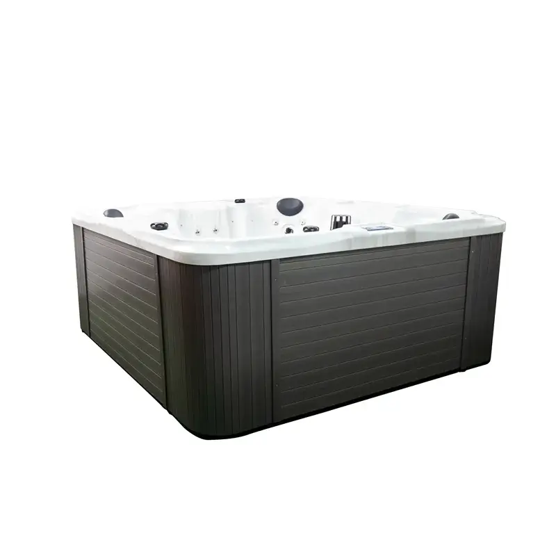 Balboa 6 Person Hot Tubs Made in China Salt Water Overflow Garden Baths Deluxe Outdoor Spa Hot Tub — image 5