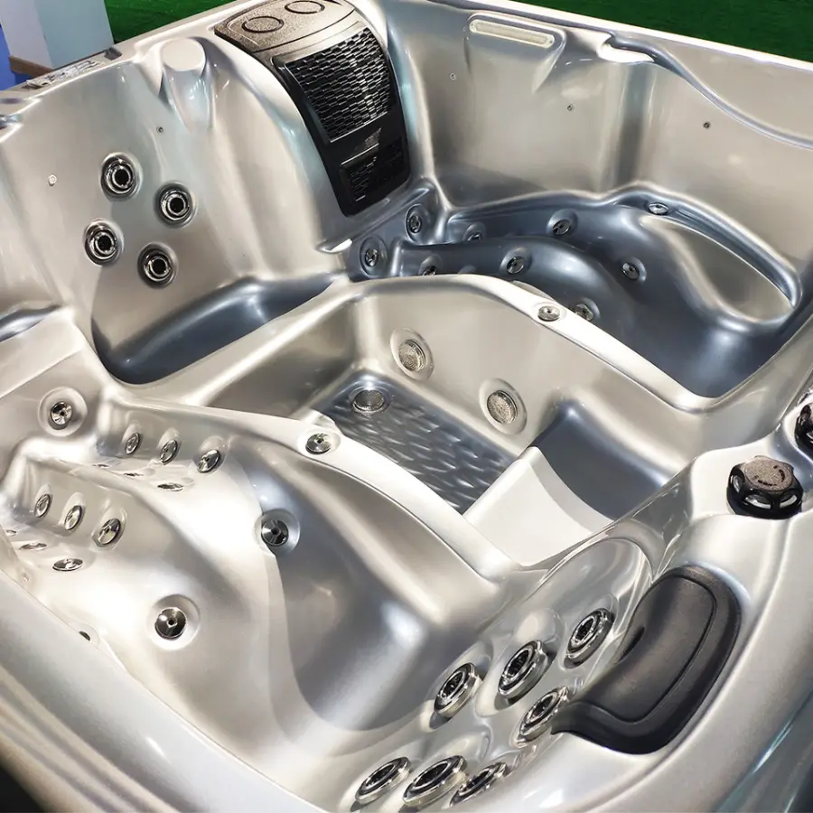 4 Person Deluxe Balboa Spa Swim Pool Hot Tub Outdoor Spa Portable Hot Tubs Boat for Sale Cheap Manufacturer — image 6