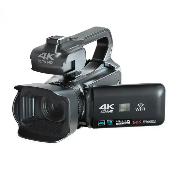 64MP 4K 60FPS Camcorder For Tiktok Youtube Video Camera Rotate Touch Screen Photography Camera WIFI Streaming Webcam Recorder