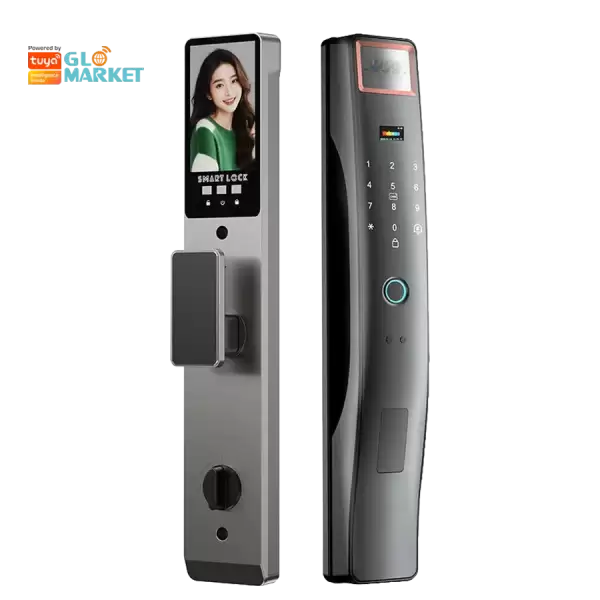 Glomarket Smart Lock Tuya App Control Wifi Intelligent Fingerprint Digital Safe Door With Camera Lock
