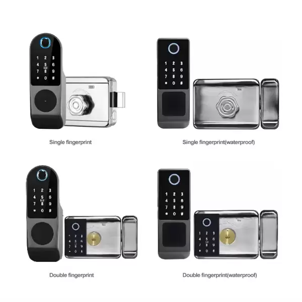 Glomarket Tuya Waterproof Digital TTLock Remote Unlock Double-sided Fingerprint Smart Lock