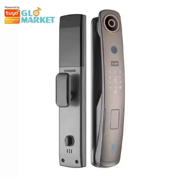 Glomarket Fully Automatic Fingerprint Tuya Smart Lock Digital Biometric Security Door Lock With Doorbell