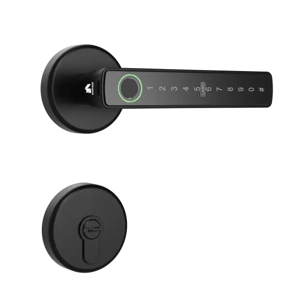 WINFREE SMART Interior Wooden Door Lock, Tuya Bluetooth Smart Key Lock, Smart Card Passcode Fingerprint Keyless Lock