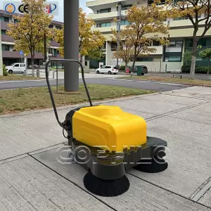 Cordless Hand-Push Electric Industrial Floor Sweeper