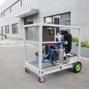 BFQ-2280 800Bar Diesel Engine Industrial High Pressure Water Jetting Equipment 22LPM