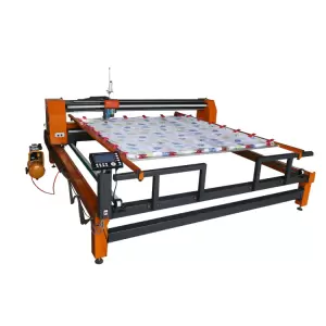 Auto Trimmer Blanket Making Single Needle Quilting Machine Working Table