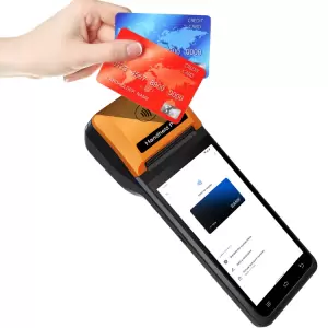 5.5 Inch 4G POS Machine Supermarket Handheld Android 13 8-Core Mobile POS Terminal with 58mm Thermal Printer