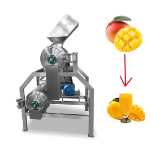 Small Single/Double Channel Mango Apricot Tomato Kiwi Juice Pulper Fruit Pulp Extractor Machine