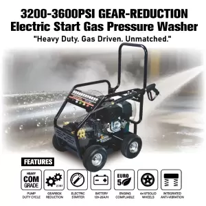 Danau 13hp 4000Psi 250Bar Electric Start Gas High Pressure Car Cleaning Machine