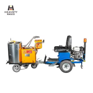 Driving Type Double Lines One Time Painting Hot Paint Ride On Road Marking Machine