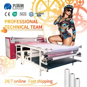 Multi-Color Fabric Sublimation Printer with Heat Press Technology