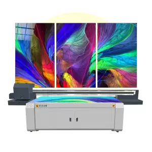 LK-2513 1.3m x 2.5m CMYK Colors Flatbed UV Printer for Glass