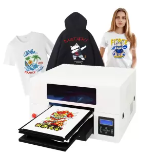 LK-TS1 High Resolution Direct to Garment UV Ink Automatic A3 DTG Printer
