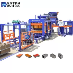 QT10-15 Fully Automatic Hydraulic Interlocking Block Machine