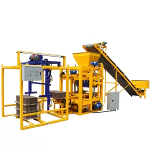 Qtj4-24 Semi-Automatic Hollow Concrete Block Making Machine