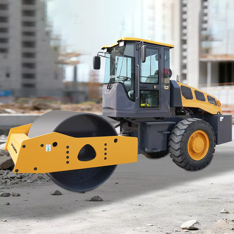 Heavy Duty Single Steel Wheel Vibratory Roller 10 Ton Smooth Drum Soil Compactor