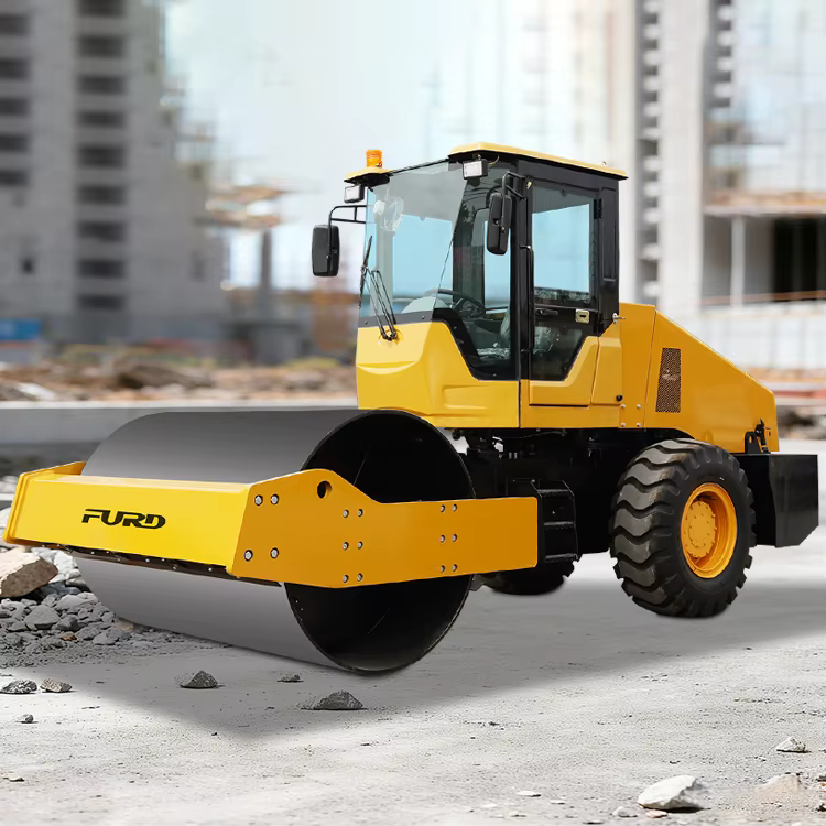 8 Ton Riding On Vibratory Roller Smooth Drum Soil Compactor