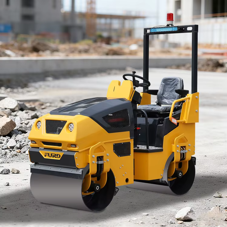 1500 Kg Full Hydraulic Vibratory Tandem Smooth Drums Roller Compactor