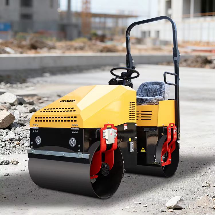 Dual Drum Driving 1 Ton Smooth Tandem Roller