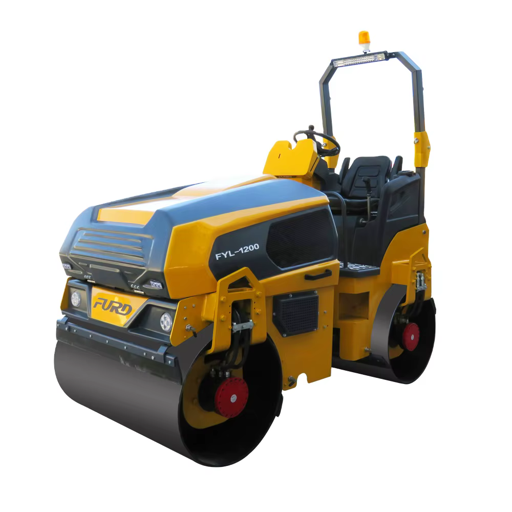 Gasoline Double Drum Vibratory Ground Roller Compactor