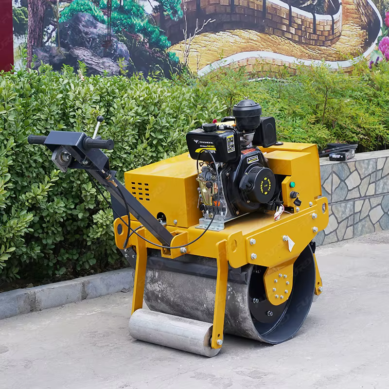 Diesel Petrol Engine Motor Mini Road Roller FYL-700