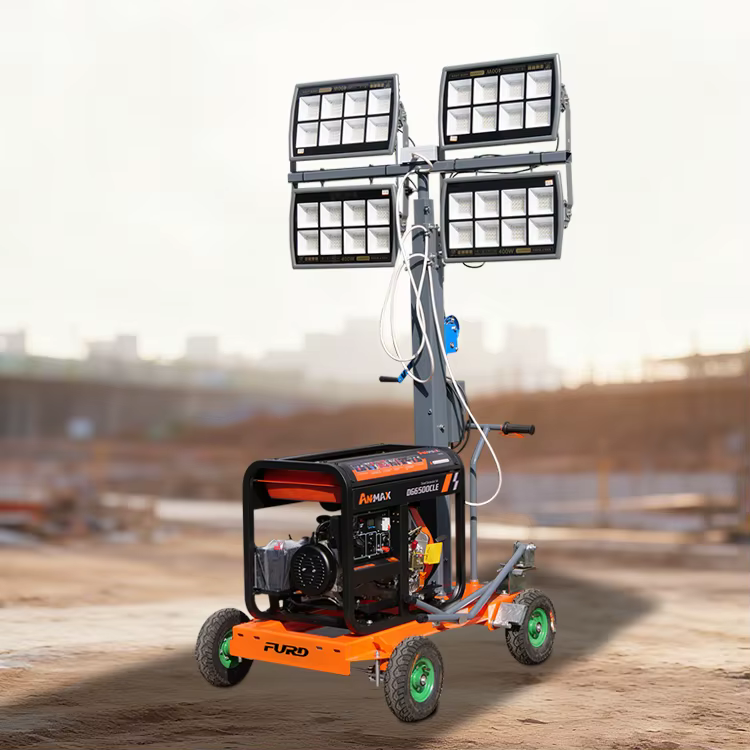Diesel LED 5m Height Light Tower with 6.5kW Generator