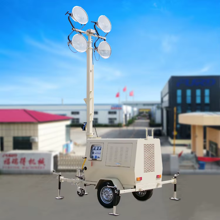 9m Light Tower 4x1000W Trailer Type