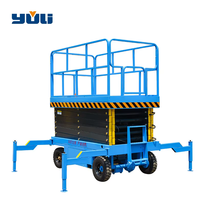 500kg Aluminum Alloy Full-Electromotion Scissor-Type Work Aerial Foldable Scaffolding Electric Scissor Lift Platform