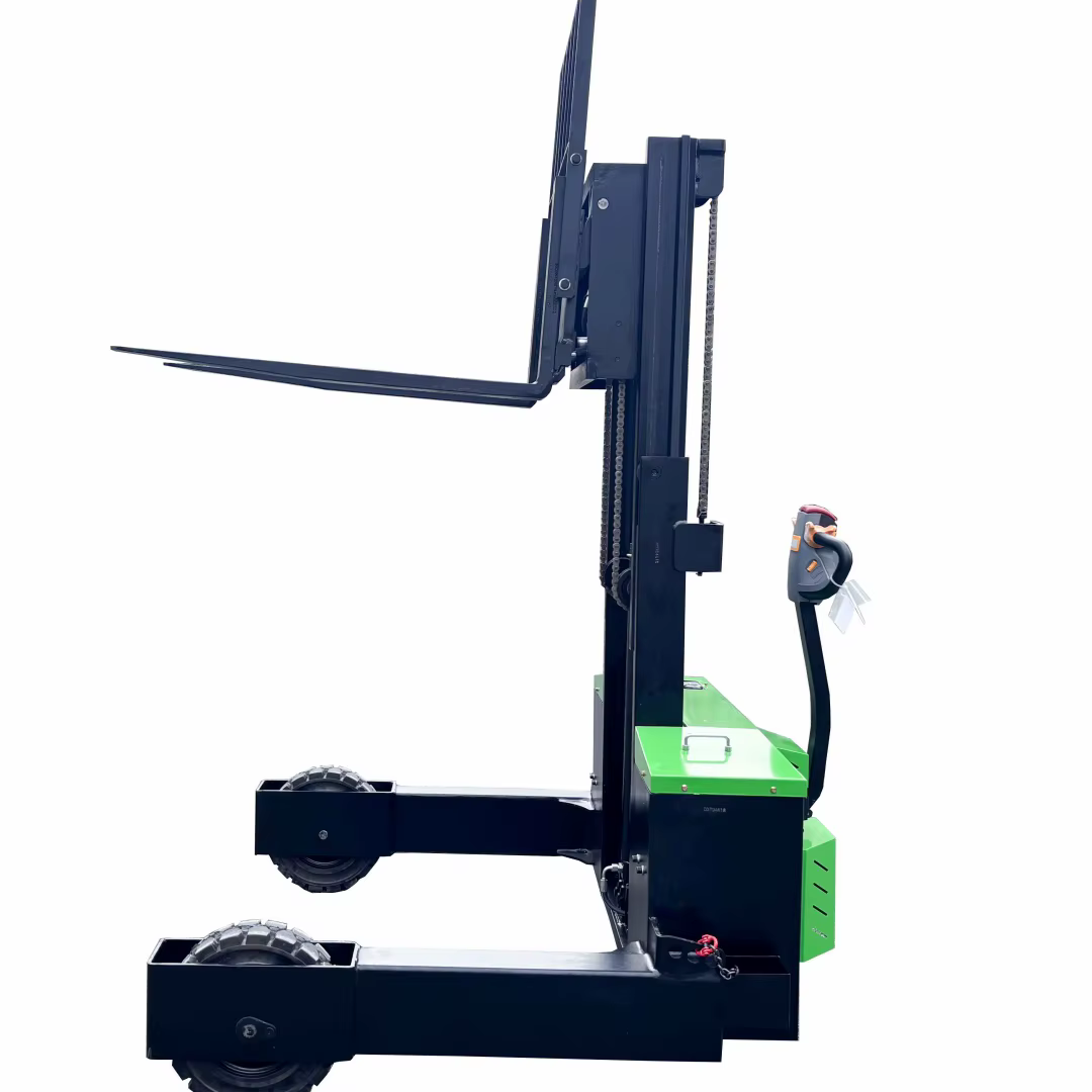 Self-Lifting Walkie Pallet Stacker 1 Ton 1.5 Ton Electric All Terrain Forklift