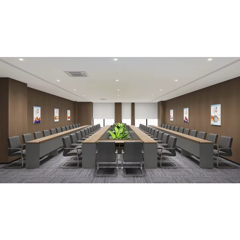 High Quality Wooden 20 Person Meeting Room Desk Office Conference Tables and Chairs Set