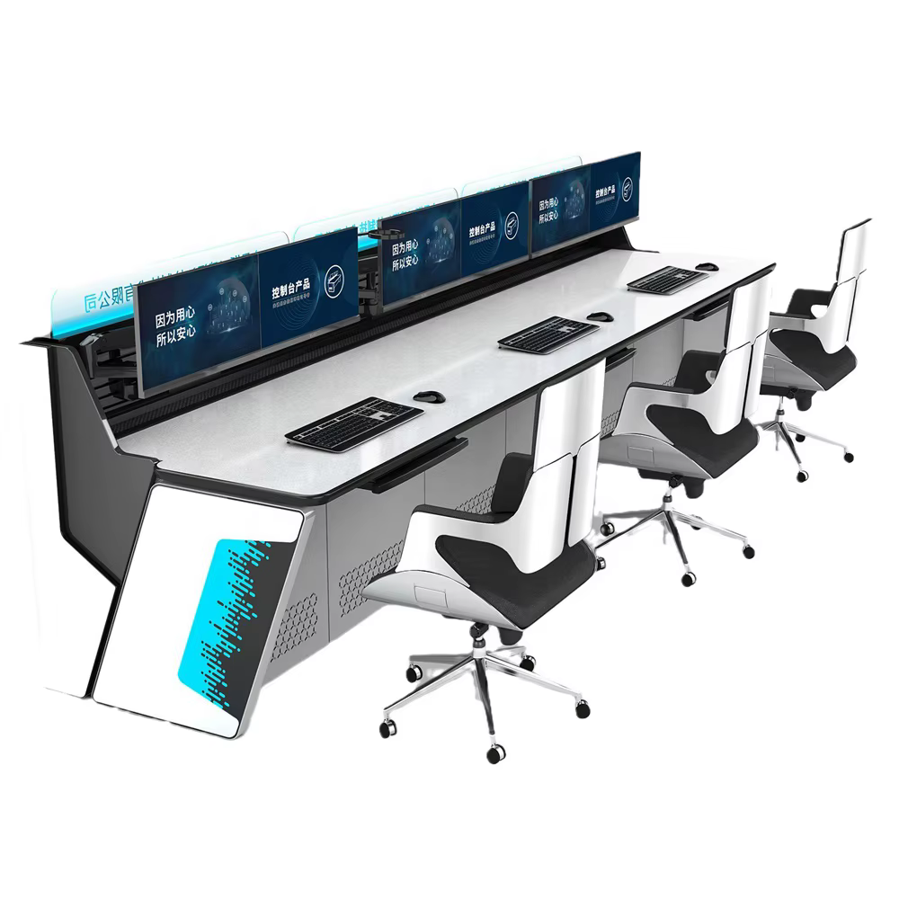 Customized LED Modular Office Workstation with Electric Lifting Console