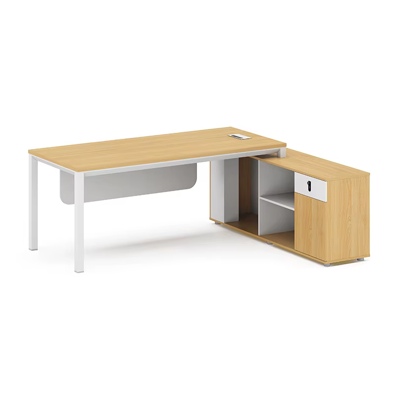 Office Furniture Desk and Cabinet Combination with Key Lock