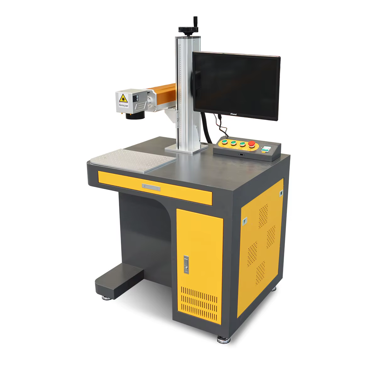 20W 30W Mini Rotary Fiber Laser Marking Machine