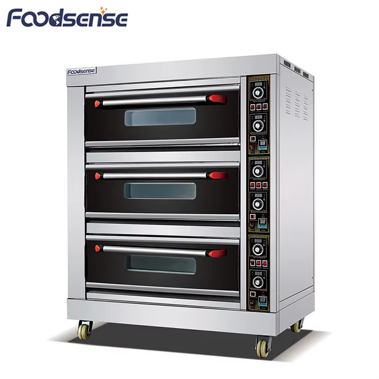 Commercial Electric Oven 3 Deck 9 Tray