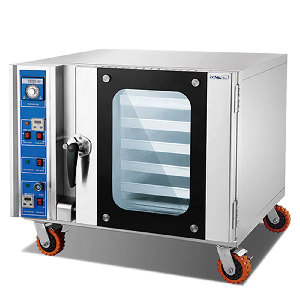 Commercial Hot Air 5 Layers Gas Kitchen Convection Oven with Steam