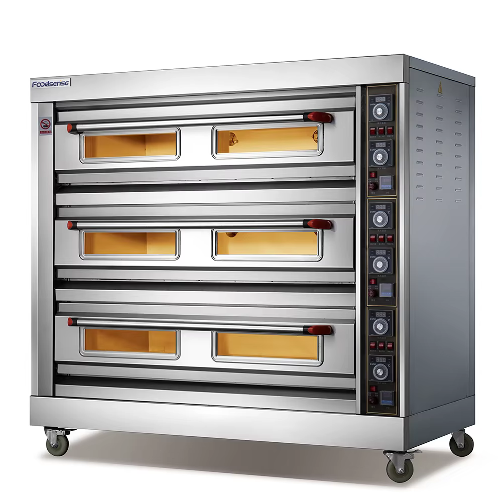 Guangzhou 3 Deck 9 Trays Kitchen Electric Bakery Oven