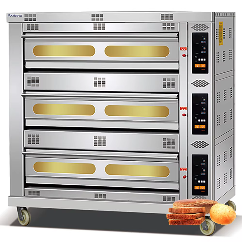 Bakery 3 Deck 9 Tray Electric Deck Oven