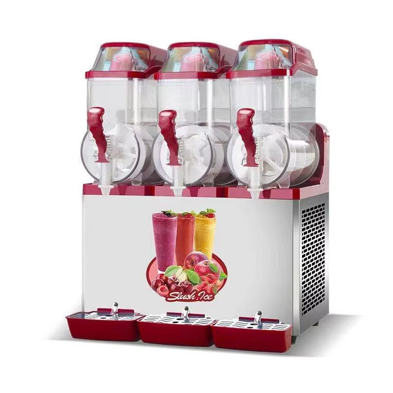 Commercial 3 Bowls Slush Machine Shake And Take Smoothie Maker 12L