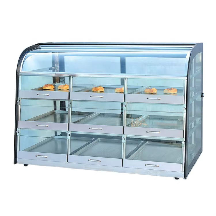 Double-temperature Upright Bakery Cake Display Fridge Chiller