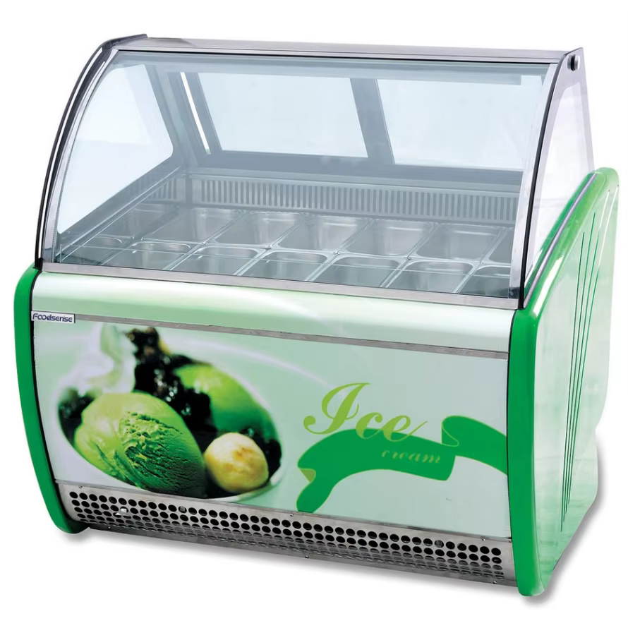 Professional Italian Ice Cream Display Freezer