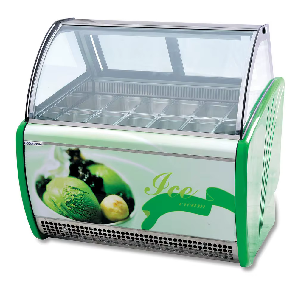 Commercial Ice Cream Showcase Refrigeration Equipment