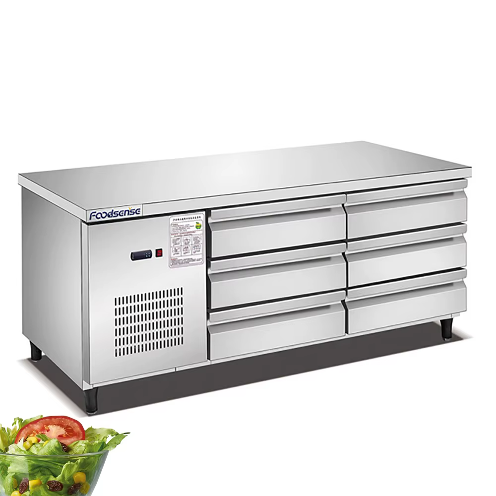 Hot Sale Freezer Copper Tube Fresh-keeping Dual-Temperature Commercial Freezer Workbench