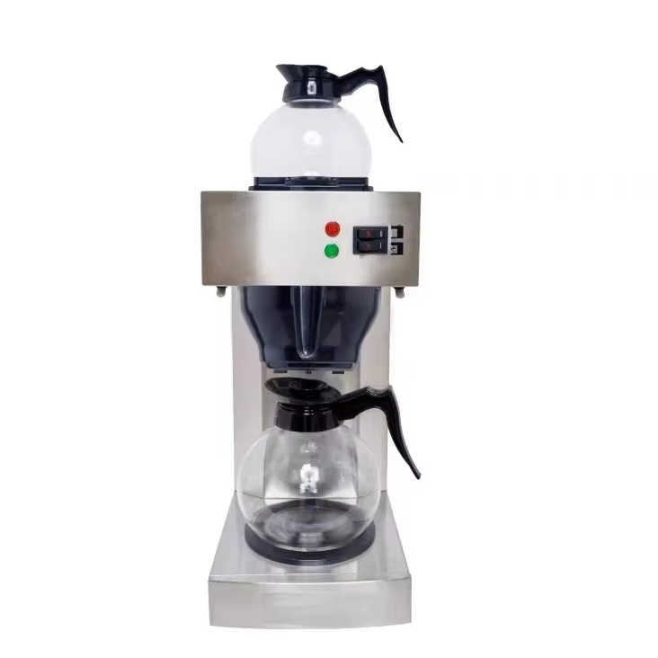 Commercial Office Double Pot Coffee Machine with Double Jugs Thermostat