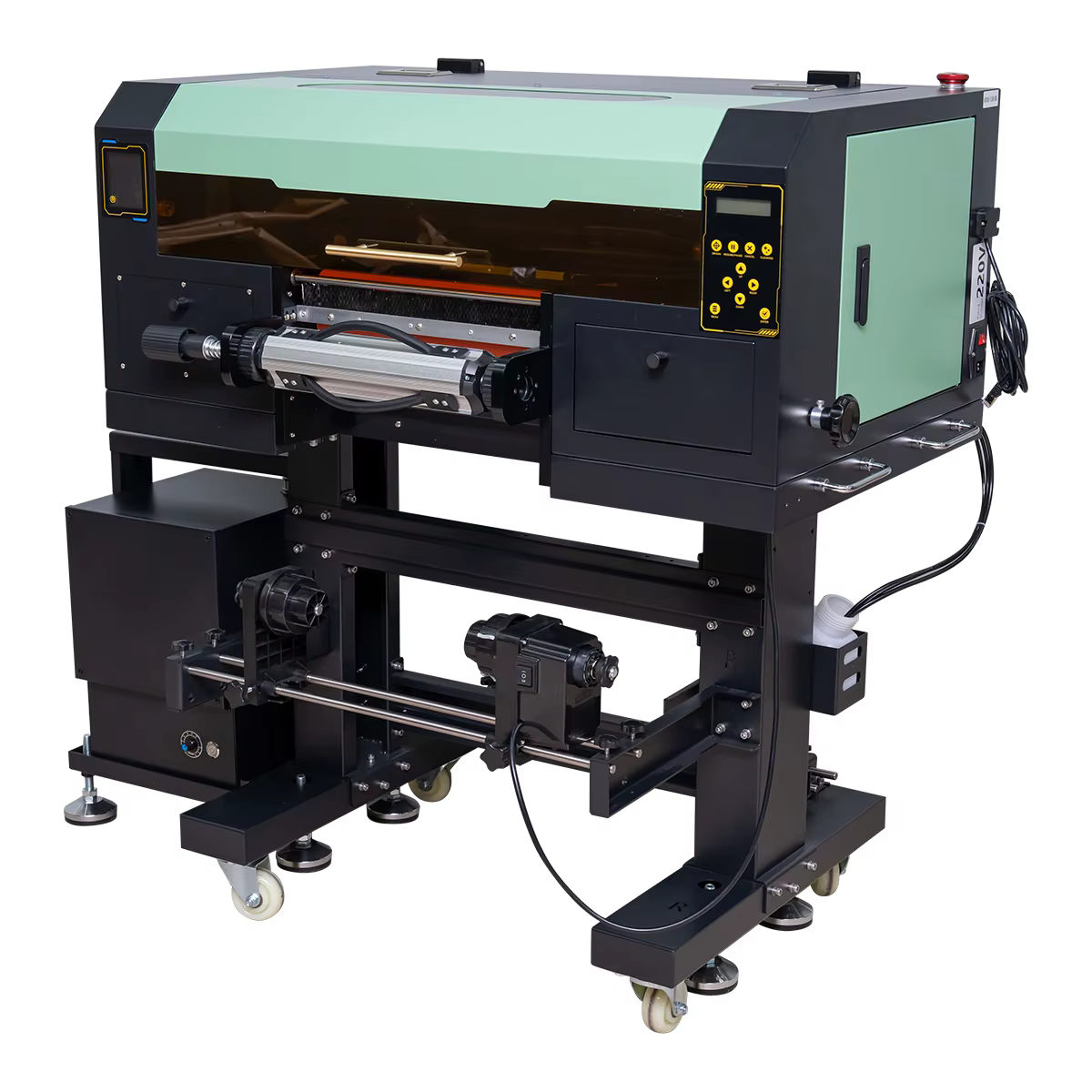 Baiyin 30cm 3D UV Embroidery Printing Machine